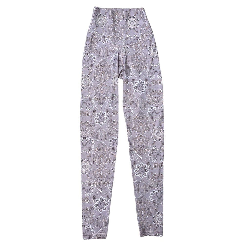 Aerie OG High Waisted Leggings Nude Paisley Print Size XS